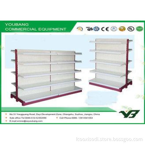 5 tier gondola shelf Supermarket Display Shelving for book